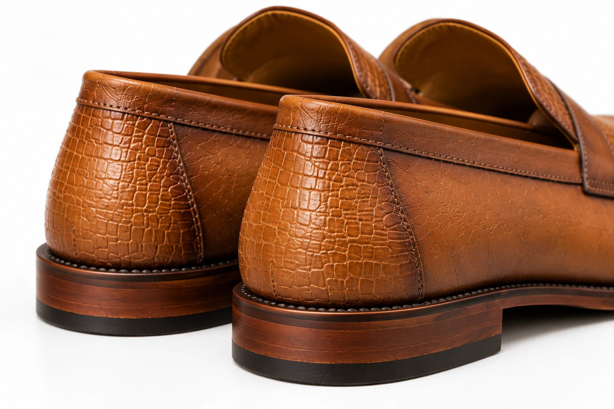 PENNY LOAFER MIEL CROCO
