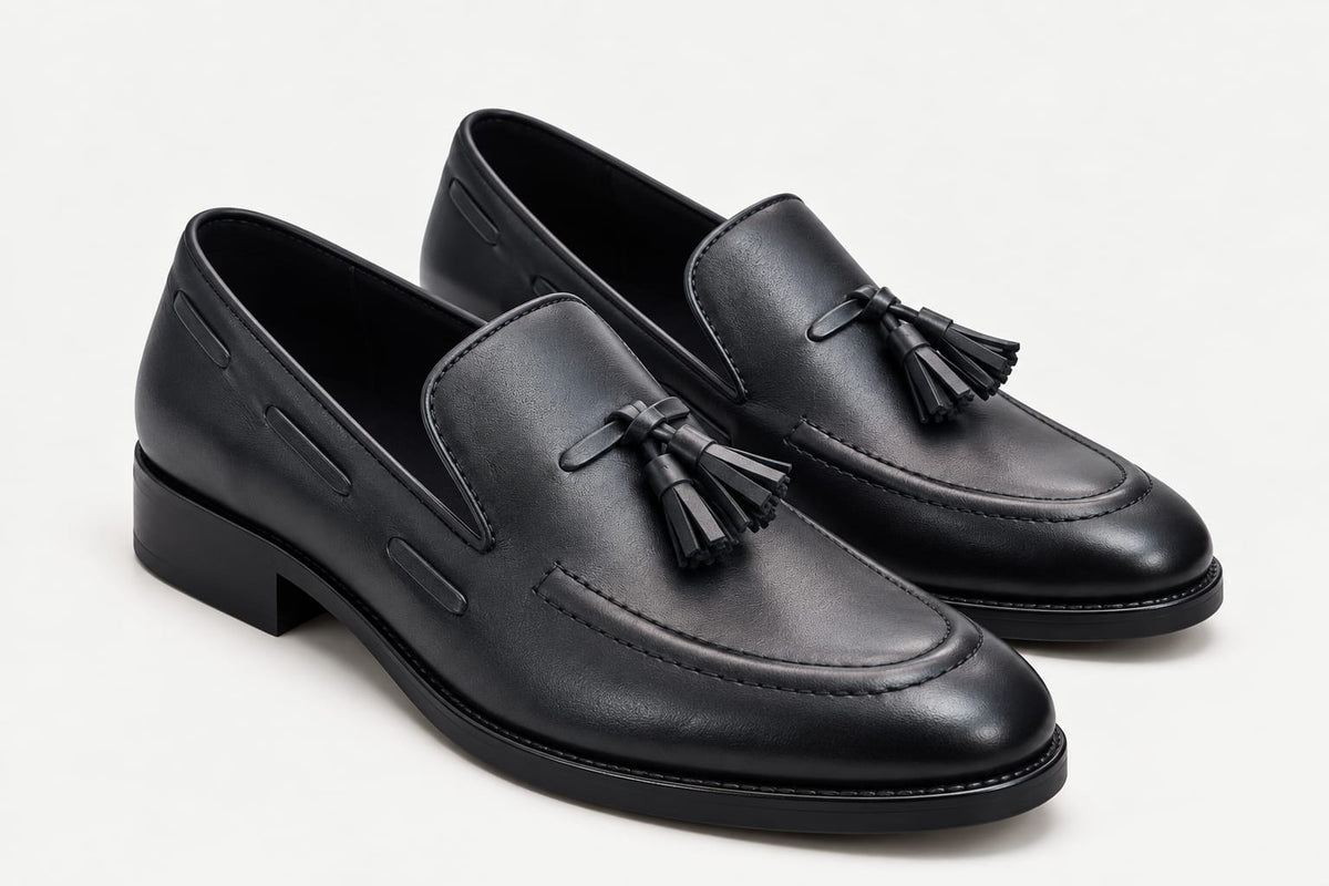MOCASIN BORLAS NEGRO