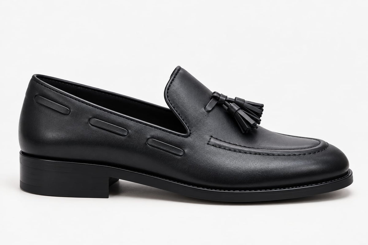 MOCASIN BORLAS NEGRO