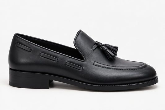 MOCASIN BORLAS NEGRO
