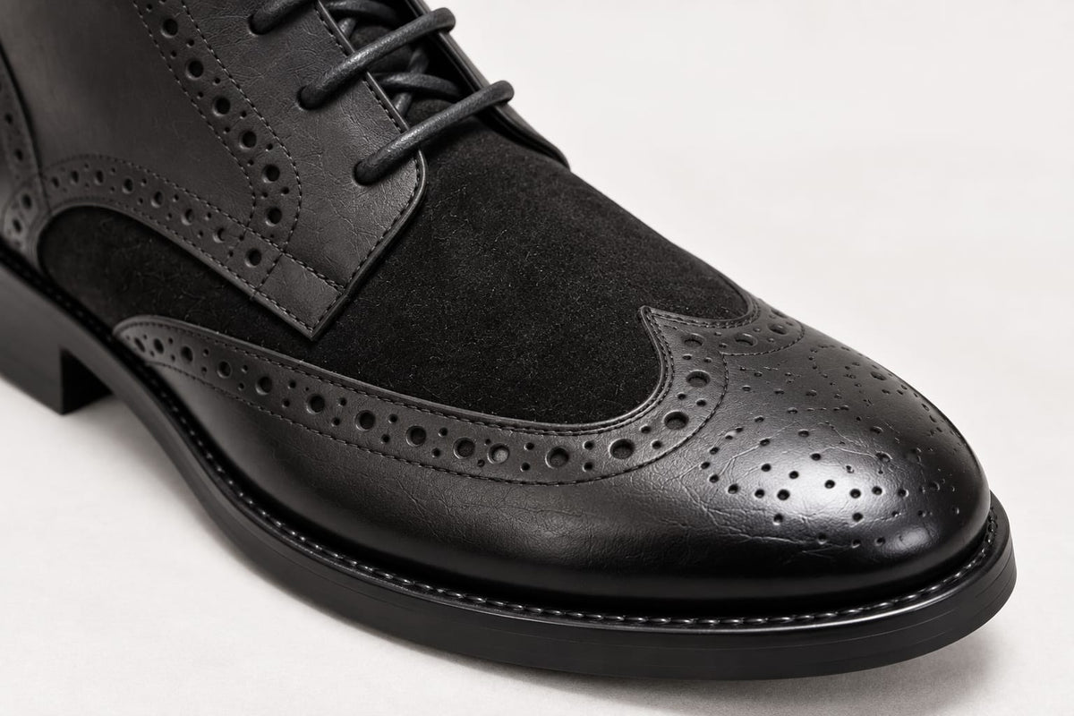 BOTIN BOSTON GAMUZA NEGRO