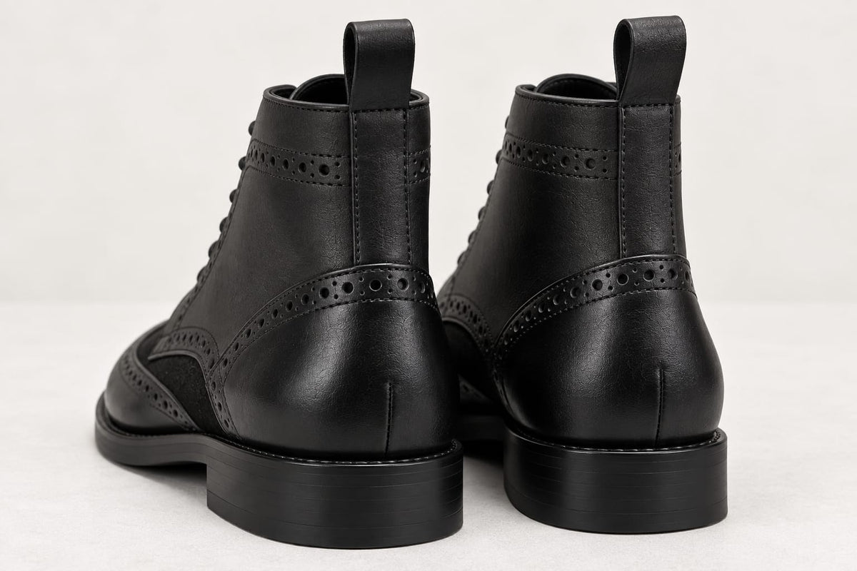 BOTIN BOSTON GAMUZA NEGRO
